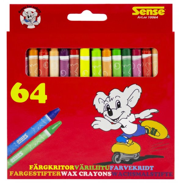 Crayons Sense - 64 crayons Crayons Sense - 64 crayons