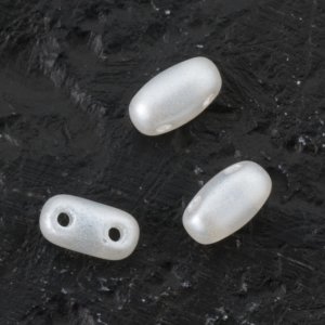 Perles de cire en verre 4x6 mm Blanc - 75 pcs Perles de cire en verre 4x6 mm Blanc - 75 pcs