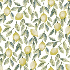 Toile cire PVC Citron - Jaune