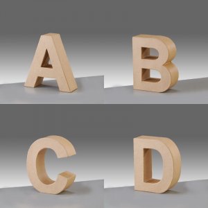 Lettres - H 10 x P 3 cm Lettres - H 10 x P 3 cm