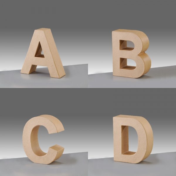 Lettres - H 10 x P 3 cm
