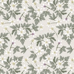 Bâche PVC à Motif Anémone - Beige Bâche PVC à Motif Anémone - Beige
