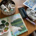 Image client Bloc aquarelle Coll� Rough Grove Arches 300g - 23x31 cm
