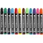 Feutres pour verre et porcelaine - semi-opaques - 12 pcs