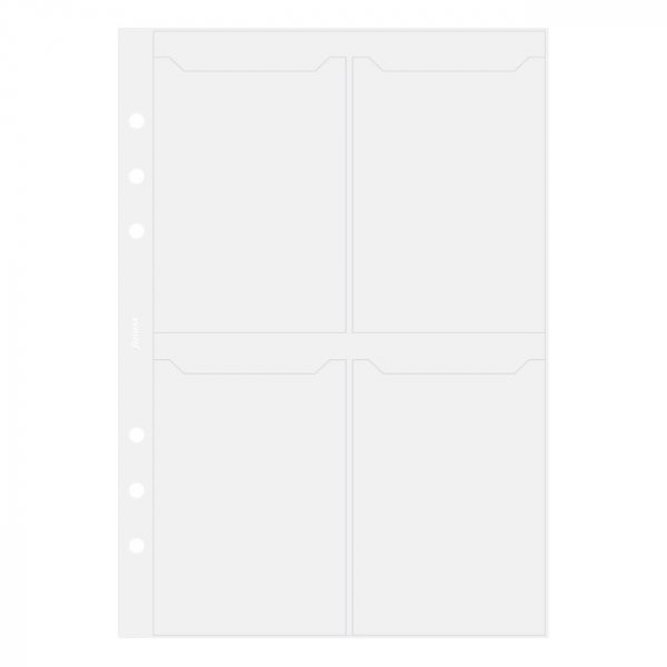 Porte-cartes de crdit/visite pour Filofax A5