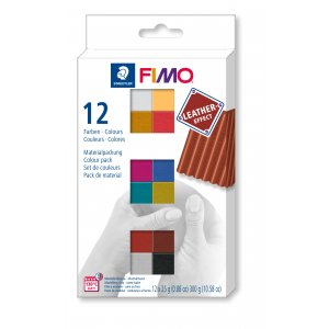 Modelage Fimo Cuir 25g 12 couleurs - Jeu de couleurs 2 Modelage Fimo Cuir 25g 12 couleurs - Jeu de couleurs 2