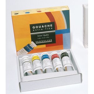 Gouache couleur Sennelier X-Fine Coffret 5x21ml Gouache couleur Sennelier X-Fine Coffret 5x21ml