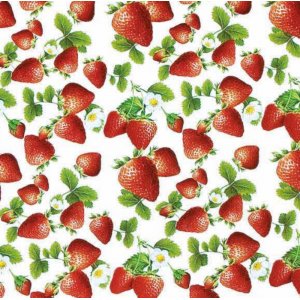 Toile cirée élégance fraises Toile cirée élégance fraises