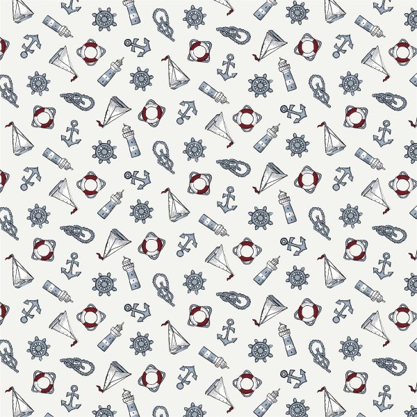 Tissu cir textile maritime blanc