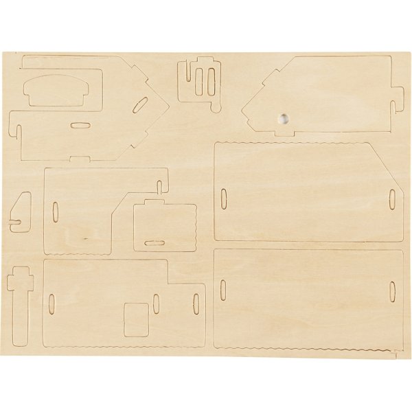 Figurine de chantier 3D - Maison avec terrasse