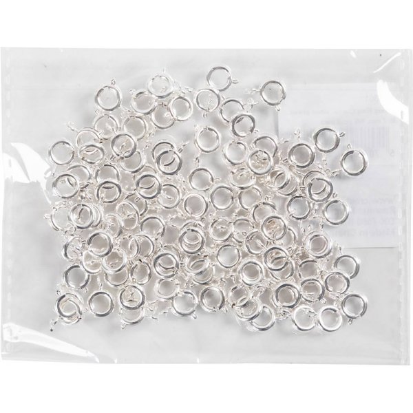 Serrure  ressort - argente - 100 pcs