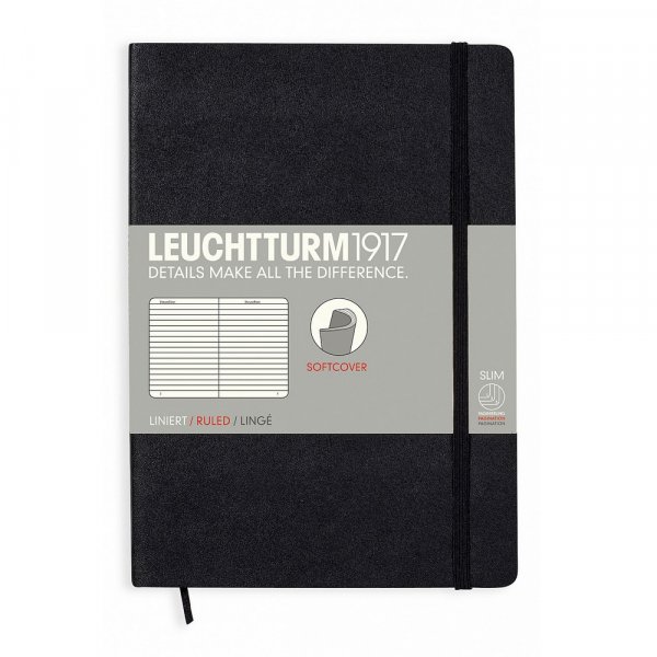 Carnet A5 Lign Souple - Noir