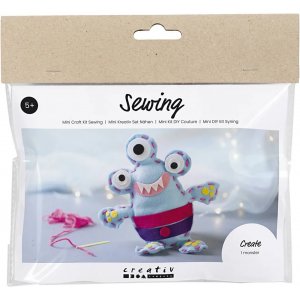 Mini Kit DIY Couture, couleurs mélangées, Monstre en feutrine Mini Kit DIY Couture, couleurs mélangées, Monstre en feutrine