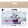 Mini Kit DIY Couture, couleurs mlanges, Monstre en feutrine
