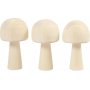 ponge en bois - D2,9 cm - H5,2 cm - 3 pcs