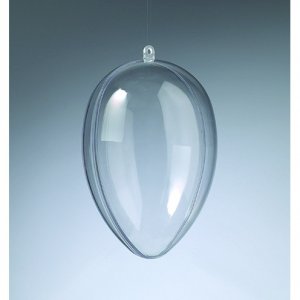Oeuf en plastique - Transparent et séparable (PS) Oeuf en plastique - Transparent et séparable (PS)