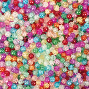 Perles de verre craquelées Ø 8 mm 250 pcs Perles de verre craquelées Ø 8 mm 250 pcs