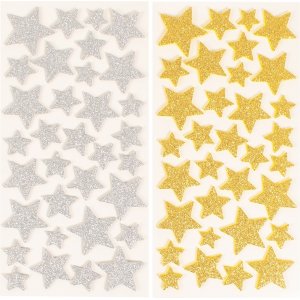 Étoiles scintillantes - 4 x 132 pcs Étoiles scintillantes - 4 x 132 pcs
