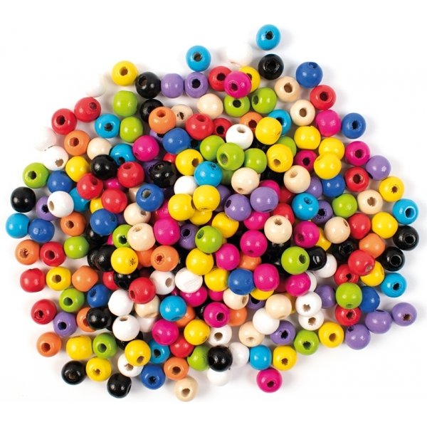 Perles en bois - 200 pcs