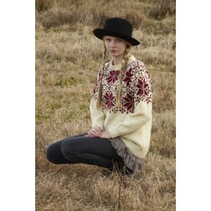 Patron tricot - Pull d'automne à motifs (dame) Patron tricot - Pull d'automne à motifs (dame)