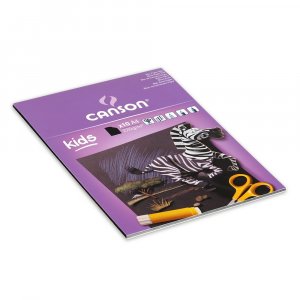 Canson Kids Papier noir 220g - A4 Canson Kids Papier noir 220g - A4