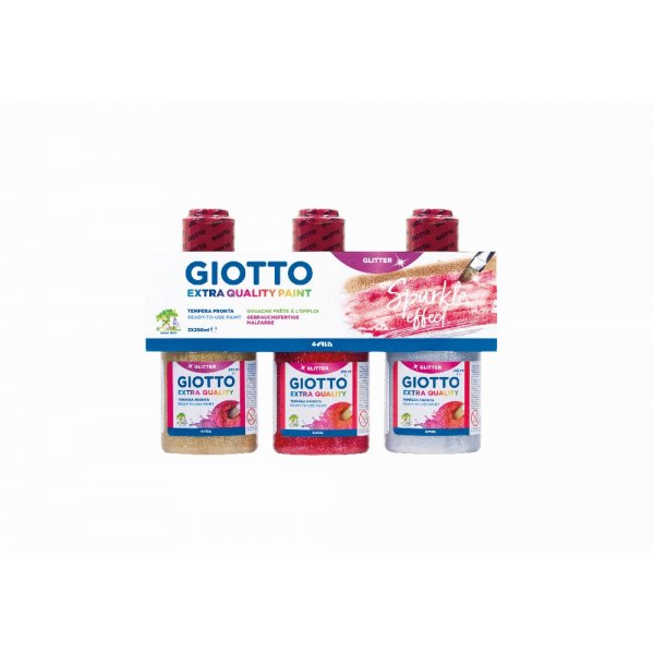 Peinture paillete Giotto - 3x250 ml