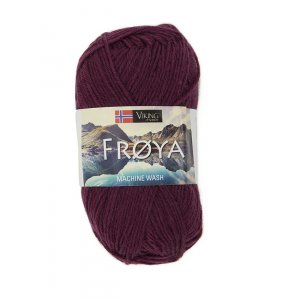 Fil Viking Fröya 50g - Violet prune (221) Fil Viking Fröya 50g - Violet prune (221)