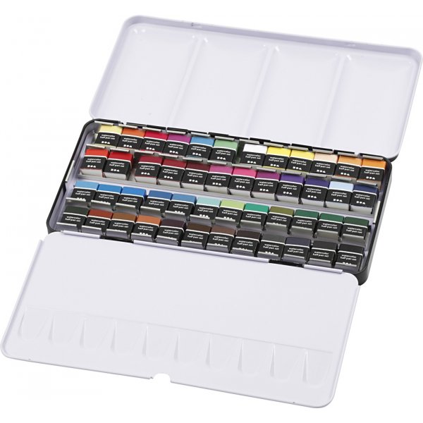 Peintures aquarelle Art Aqua - couleurs standards - 48 pcs