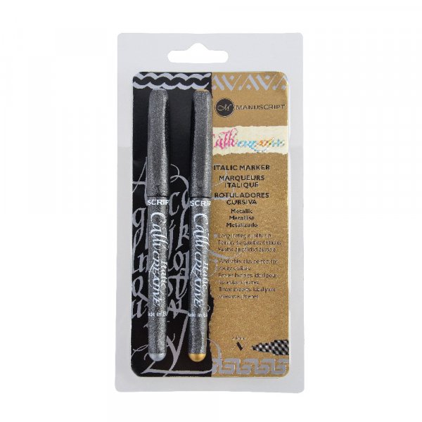 Marqueurs de calligraphie Creative Metallic - Or et Argent