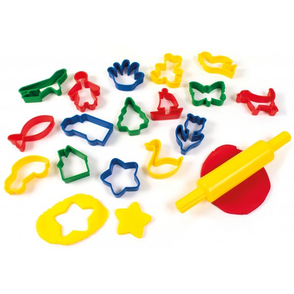 Moules en argile avec rouleau  ptisserie