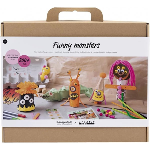 Maxi DIY Mix Funny Monsters, couleurs mlanges