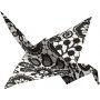 Papier origami - noir/blanc - 15 x 15 cm - 50 feuilles