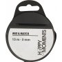 Ruban satin - noir - B3 mm - 15 m