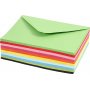 Enveloppe - couleurs mlanges - 11,5 x 16 cm - 10 x 10 pcs