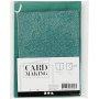 Cartes et enveloppes - vert - paillettes - 4 sets