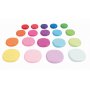 Pierres rondes en bois colores 20 pcs