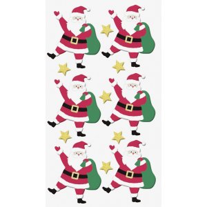 Mélange d'autocollants - Pères Noël Mélange d'autocollants - Pères Noël