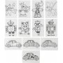 Feuilles plastiques rtractables  motifs - transparentes mates - 36 feuilles
