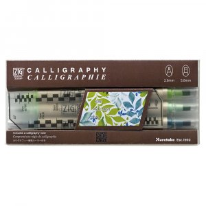 ZIG MS Calligraphy kiwi menthe - Coffret de 3 ZIG MS Calligraphy kiwi menthe - Coffret de 3