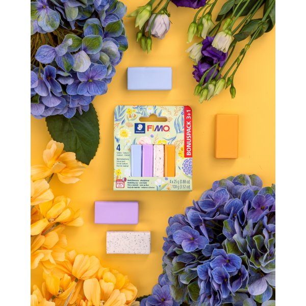 Fimo Soft 3+1 x 25g - Bloomy Fimo Soft 3+1 x 25g - Bloomy