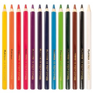 Crayons de couleur �pais - 10 pi�ces