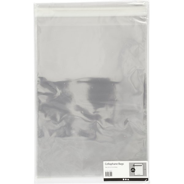 Sacs cellophane - 22,5 x 31,2 cm - 20 pcs