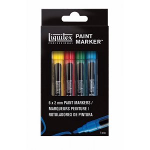 Set de marqueurs acryliques Liquitex LQX Fine - 6 stylos Set de marqueurs acryliques Liquitex LQX Fine - 6 stylos