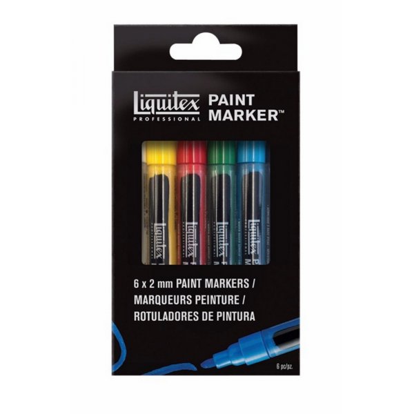 Set de marqueurs acryliques Liquitex LQX Fine - 6 stylos