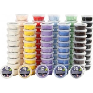 Silk Clay® - couleurs mélangées - 10 x 10 x 35 g Silk Clay® - couleurs mélangées - 10 x 10 x 35 g