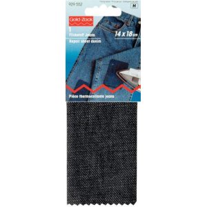 Patch équipe denim 14x18cm noir 0,025 m² Patch équipe denim 14x18cm noir 0,025 m²