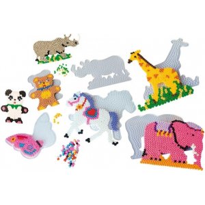 Assiettes à perles animaux - 12 pcs Assiettes à perles animaux - 12 pcs