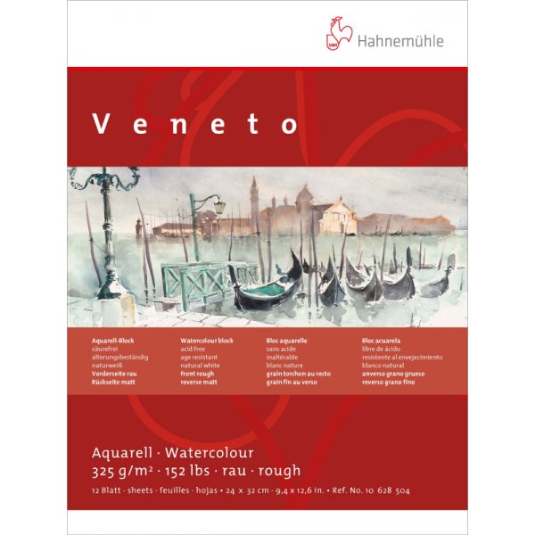 Bloc aquarelle Hahnemhle Veneto 325g Grossier/Mat - 24x32cm