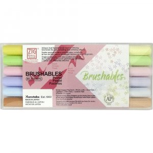 Stylos pinceaux ZIG Brushables 6 Pens - Pastel Stylos pinceaux ZIG Brushables 6 Pens - Pastel