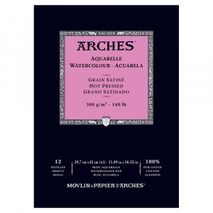 Bloc Aquarelle Collé Pressé à Chaud Arches 300g Bloc Aquarelle Collé Pressé à Chaud Arches 300g